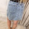 Spódniczka MINI jeans z paskiem