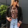 Marynarka ZAMSZ czarna
