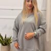 Bluza By Love Me MICHEL szara