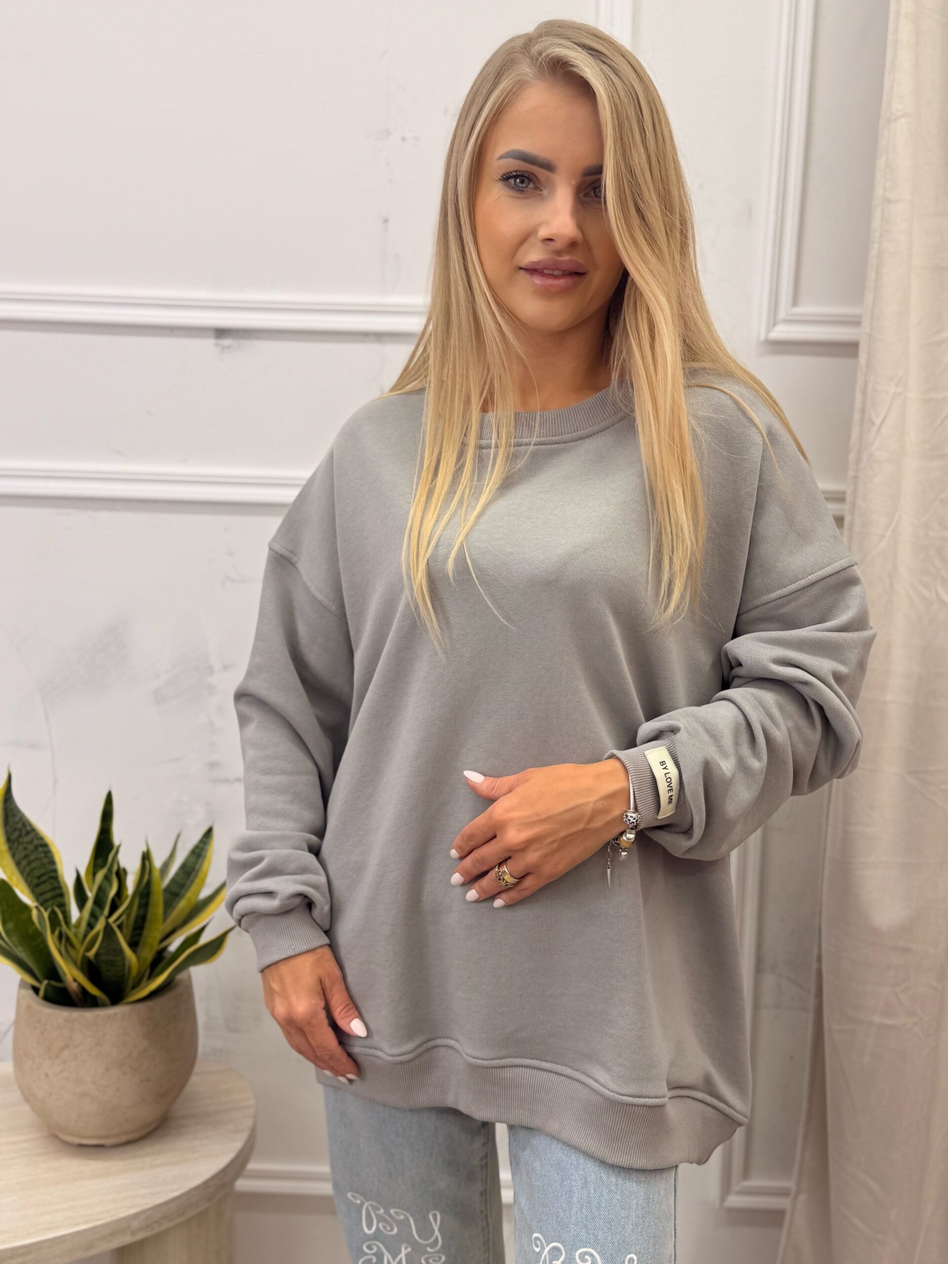 Bluza By Love Me MICHEL szara