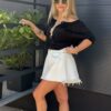 Bluzka BOHO czarna