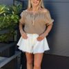 Bluzka BOHO cappuccino