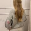 Sweter oversizowy LOVE szary