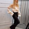 Legginsy dzwony MARILYN czekolada
