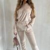 Dres welurowy Fame Icon SABINA beżowy