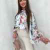 Bluzka koszulowa La Diva MONICA blue