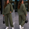 Komplet masełko PLUS SIZE MIN oliwkowy