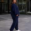 Komplet masełko PLUS SIZE MIN granatowy
