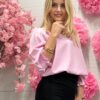 Bluzka Koszulowa Lakika ROSE pudrowa