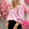 Bluzka Koszulowa Lakika ROSE pudrowa