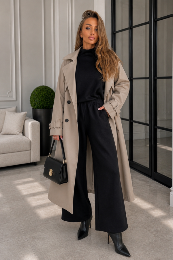 Komplet Agatha Pucci dzianinowy DIANA czarny