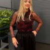 Bluzka tiulowa GALA czerwona