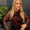 Bluzka tiulowa GALA czerwona
