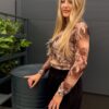 Bluzka tiulowa GALA beżowa