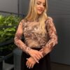 Bluzka tiulowa GALA beżowa