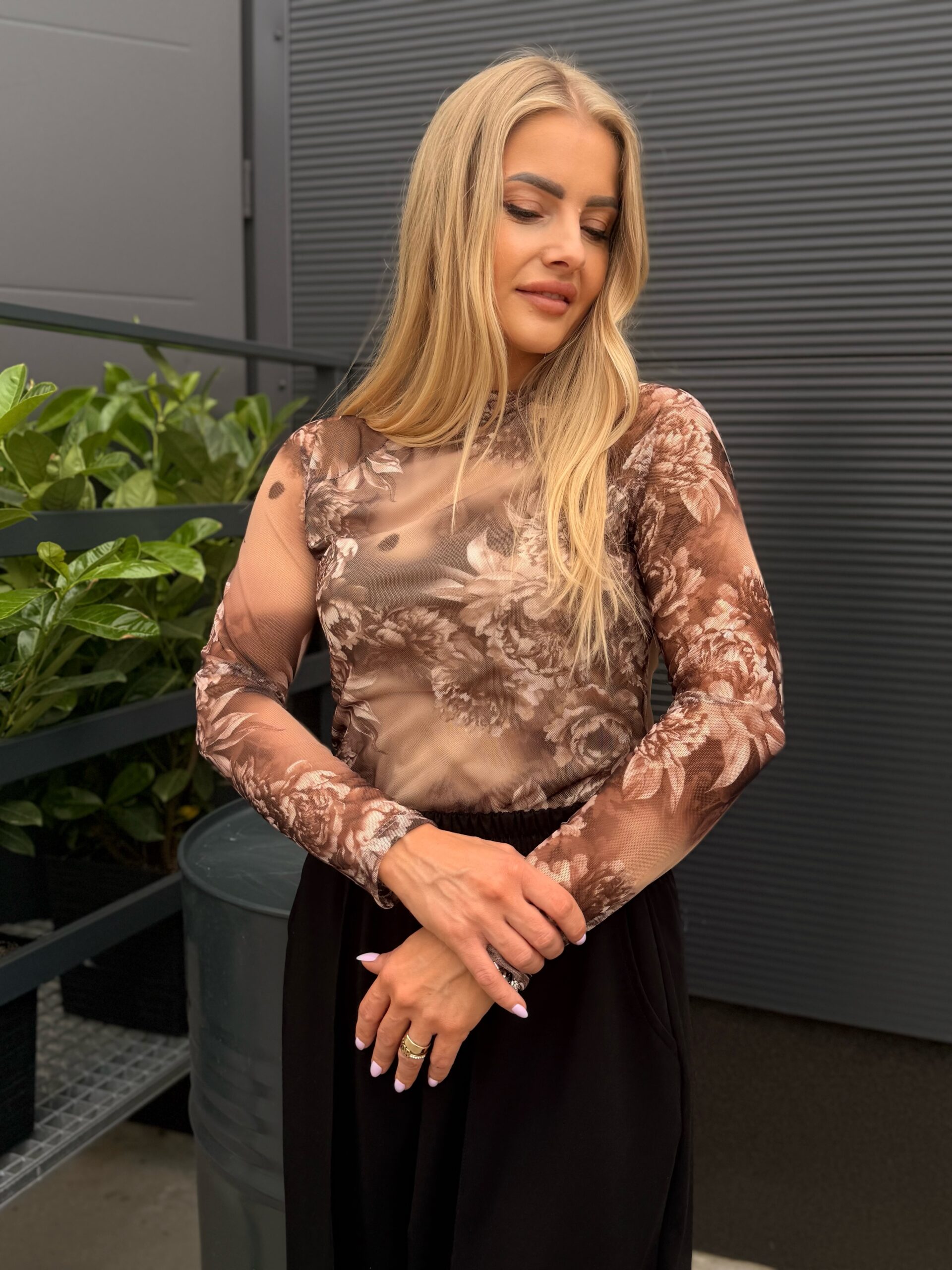 Bluzka tiulowa GALA beżowa