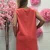 Top Emilia Prążek PLUS SIZE koralowy