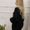 Sweter z guzikami NARI czarny
