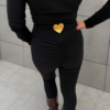 Komplet La Diva body + legginsy Queen czarny