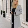 Płaszcz KATIA Plus Size szary