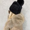 Czapka alpaka POMPON czarna