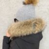 Czapka LGC z pomponem szara