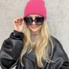 Czapka wełniana GRACE fuksja