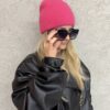 Czapka wełniana GRACE fuksja