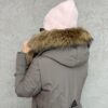 Czapka alpaka MARI pudrowy róż