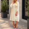 Sukienka Plus Size AMORE ecru