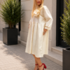 Sukienka Plus Size AMORE ecru