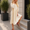 Sukienka Plus Size AMORE ecru