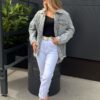 Kurtka M'Sara JEANS szara
