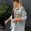 Kurtka M'Sara JEANS szara