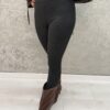 Legginsy Ocieplane KATRINA czarne