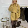 Sweter golf MIKRA miodowy
