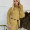 Sweter golf MIKRA miodowy