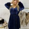 Sukienka ANGEL welur granat