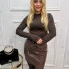 Bluzka Slay LISA BASIC czekoladowa