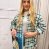 Bawełniana Koszula w Kratę SILVIA mięta