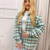 Bawełniana Koszula w Kratę SILVIA mięta