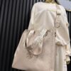 Torebka shopper M&Mz Bags jasny beż