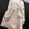 Torebka shopper M&Mz Bags jasny beż