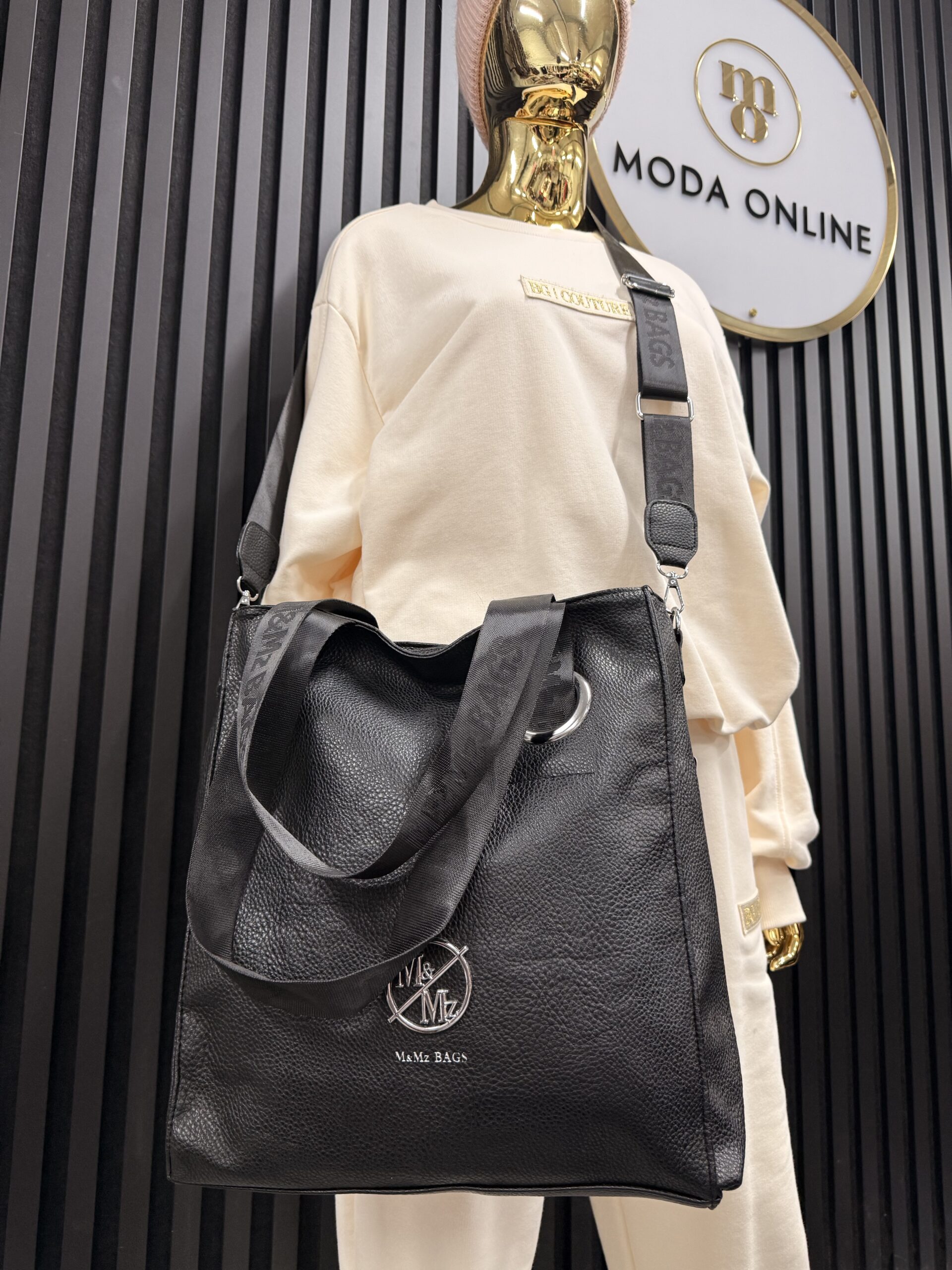 Torebka shopper M&Mz Bags czarna