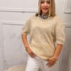 Sweter Carmel VELORIA moher beżowy