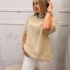 Sweter Carmel VELORIA moher beżowy