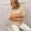 Sweter Carmel VELORIA moher beżowy