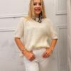 Sweter Carmel VELORIA moher biały