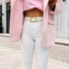 Spodnie Jeans M'Sara  Denim MARTA białe