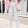 Spodnie Jeans M'Sara  Denim MARTA białe